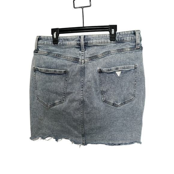 Guess Joanna's MR Mini Skirt in Indigo Acid, size large - Picture 2 of 6